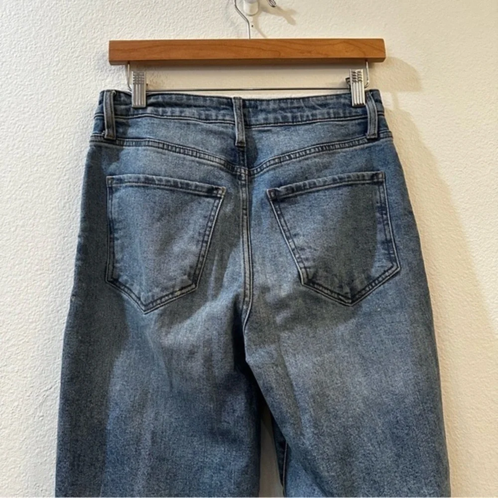 KUT Women's Ashley High Rise Slouchy Barrel Straight Leg Denim‎ Jeans Size 00